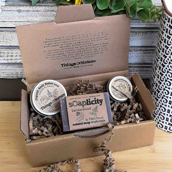 Eco Gift Set: Soap Bar, Body Butter, Lip Balm - Things of Nature