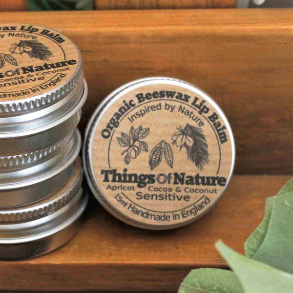 Organic Beeswax Lip Balm: Sensitive - Things of Nature