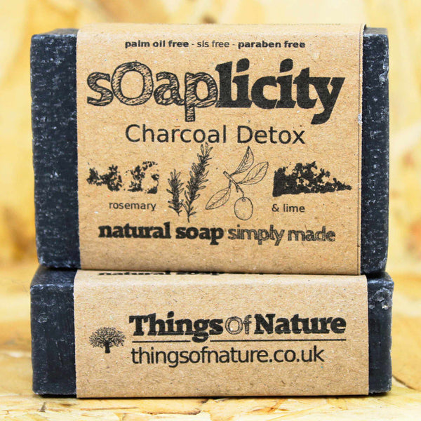 Solid Soap Bar: Charcoal Detox - Things of Nature