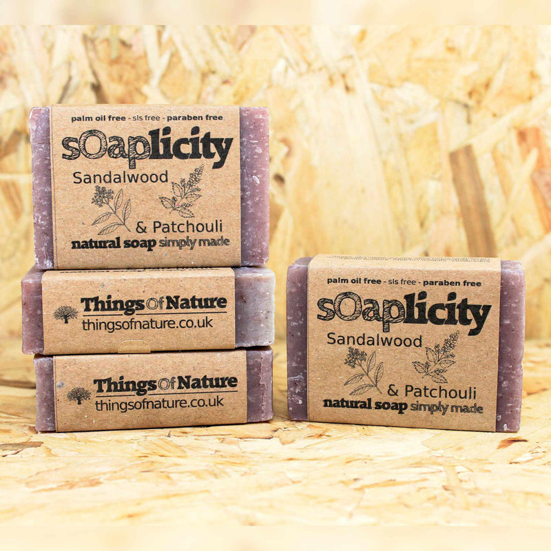 Solid Soap Bar: Sandalwood & Patchouli - Things of Nature